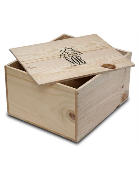 Caja madera 6 botellas - MADERA6