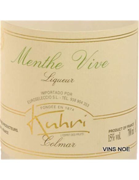 Kuhri Liqueur de Menthe - KUHRI MENTA-E