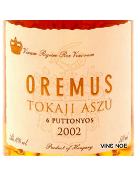 Oremus Aszú 6 Puttonyos 2013 - OREMUS ASZU 6 PUTTONYOS (0,50)-E
