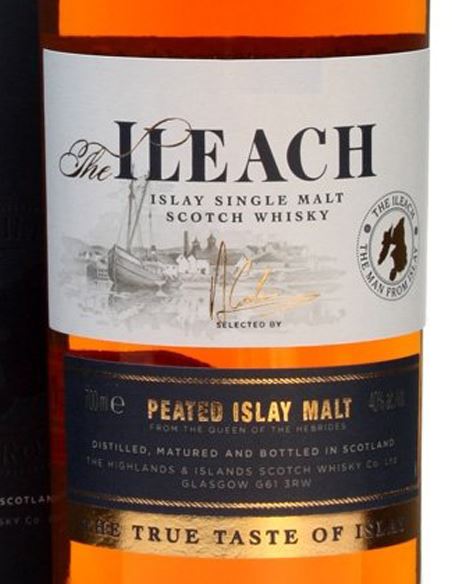 Ileach Islay Single Malt - TheIleach_VinsNoe_etiqueta
