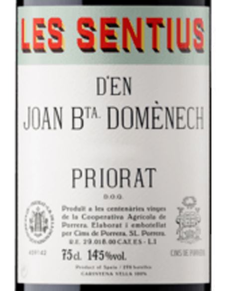 Les Sentius d´en Joan Bta. Domènech 2005 - LesSentius_VinsNoe_etiqueta