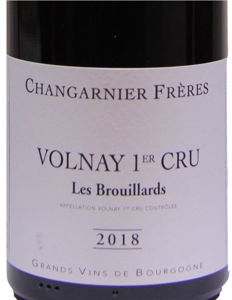 Changarnier Volnay 1er. Cru Les Brouillards 2018 - LesBrouillards_Etiqueta_VinsNoe