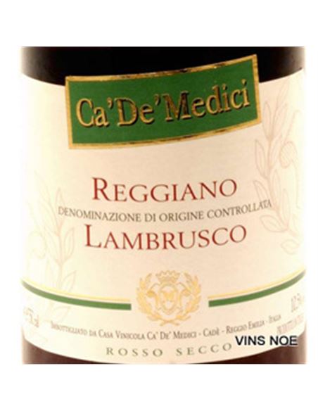 Lambrusco Ca.De.Medici Rosso Secco - CA DA MEDICI LAMBRUSCO I SECCO-E